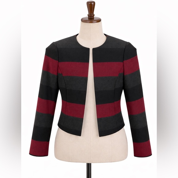 Tahari Jackets & Blazers - TAHARI Color Block Stripe Blazer SZ 0P​​